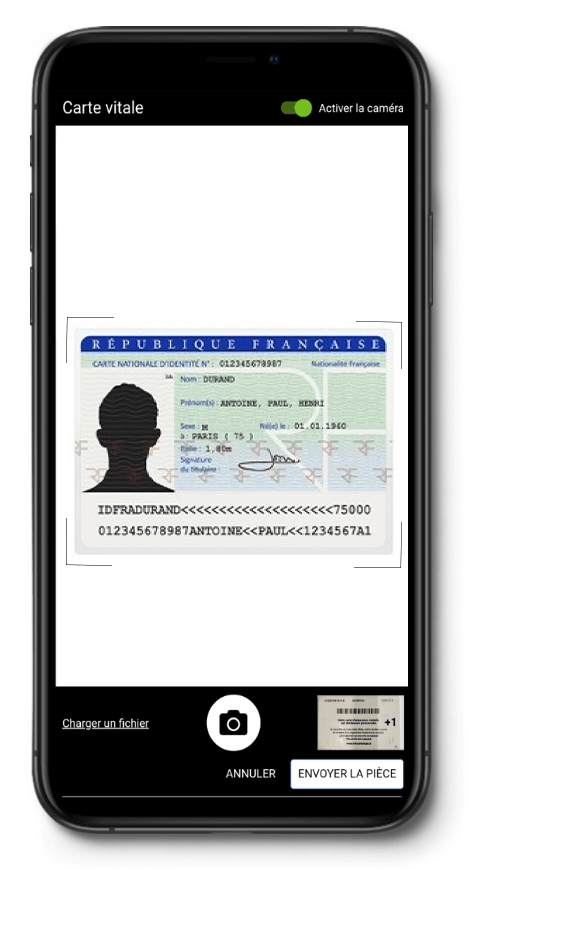visuel logiciel carte d'identité cabinet paie et rh